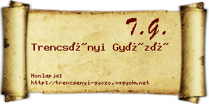 Trencsényi Győző névjegykártya