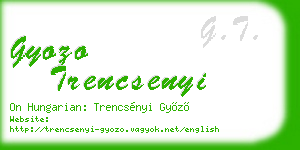 gyozo trencsenyi business card